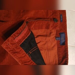 Corduroy mid rise pants